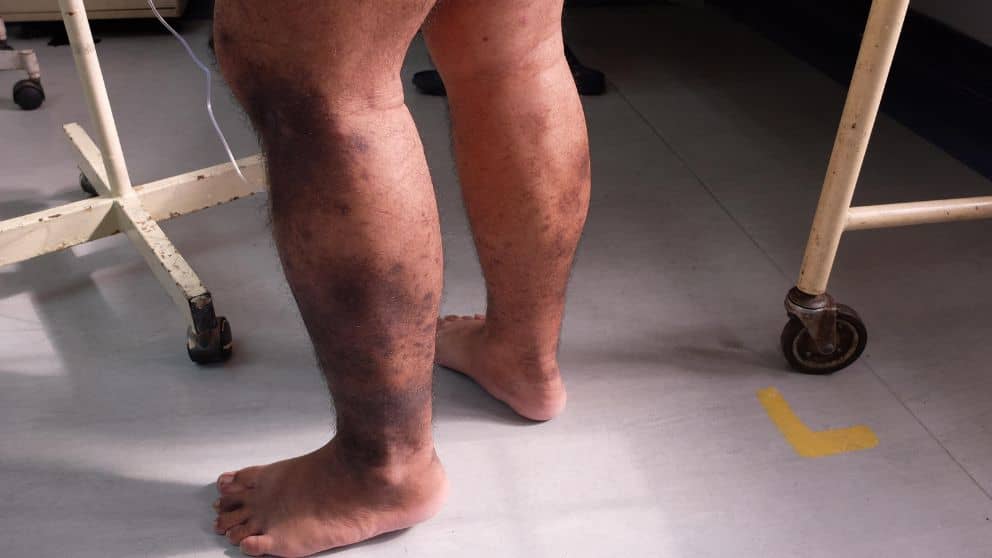 What are the stages of chronic venous insufficiency?